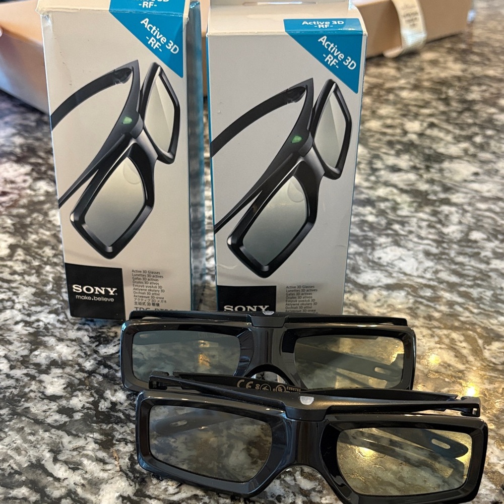 Sony Black 3D Glasses Set of 4